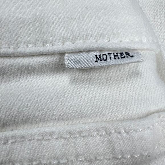 MOTHER The Mid Rise Dazzler Ankle Jean Fairest of Them All Wash White Size 31 - Picture 15 of 16